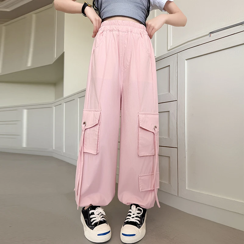 新款冰丝速干百搭垂感薄款时尚舒适工装裤