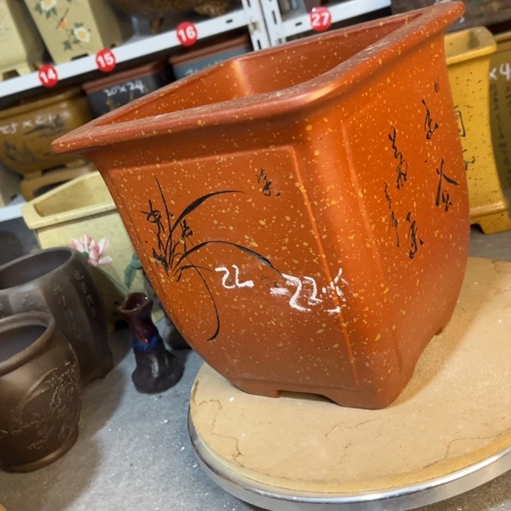 紫砂花盆紫砂花盆