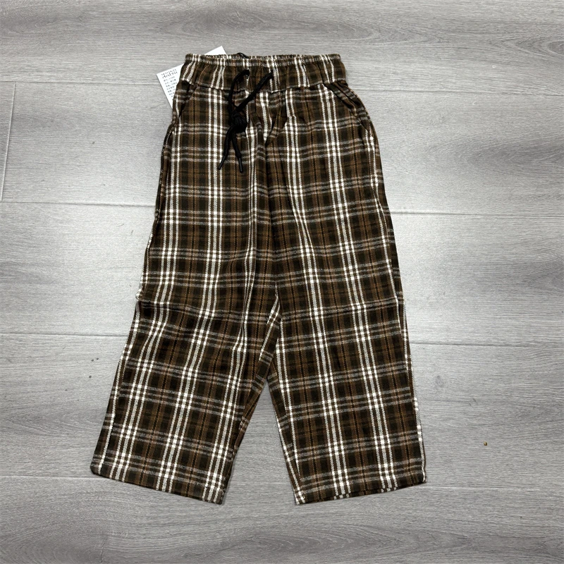 312儿童时尚格子休闲裤-2569