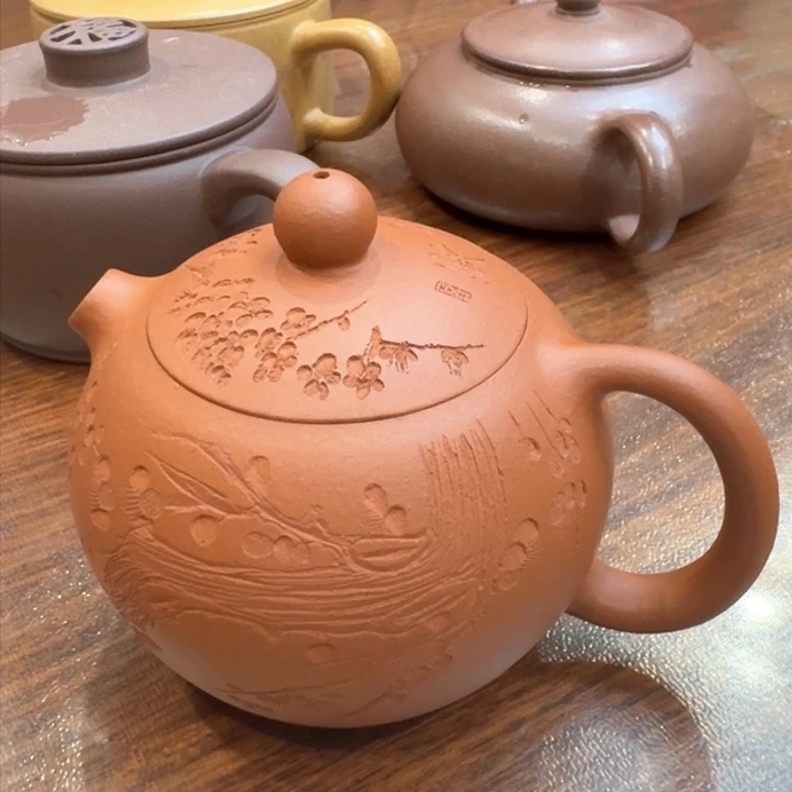 紫砂茶壶小红泥西施180cc无添加