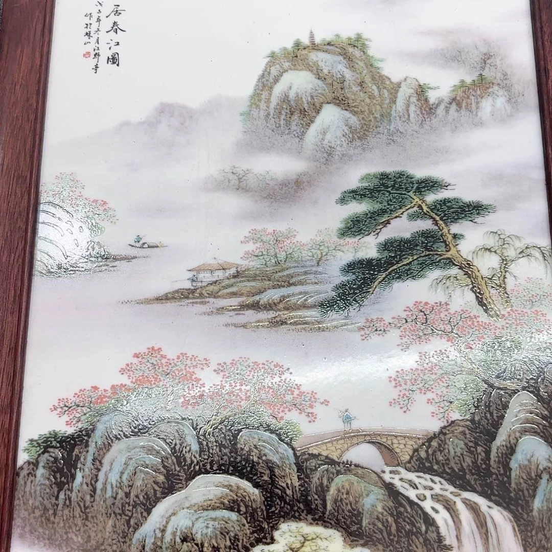 摆件景德镇陶瓷瓷板画