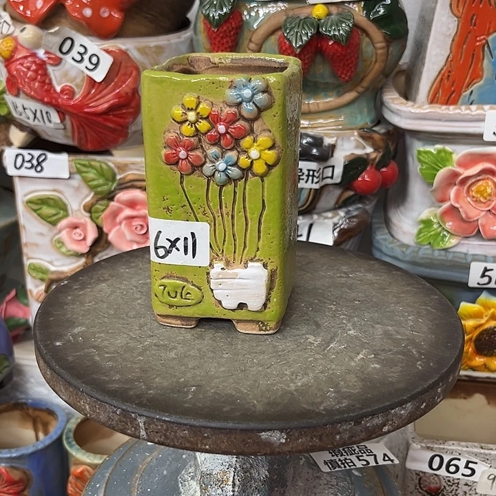 粗陶材质多肉花盆