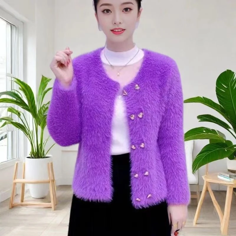 毛衣开衫外套2025春秋新款时尚修身韩版气质百搭短款针织女上衣潮