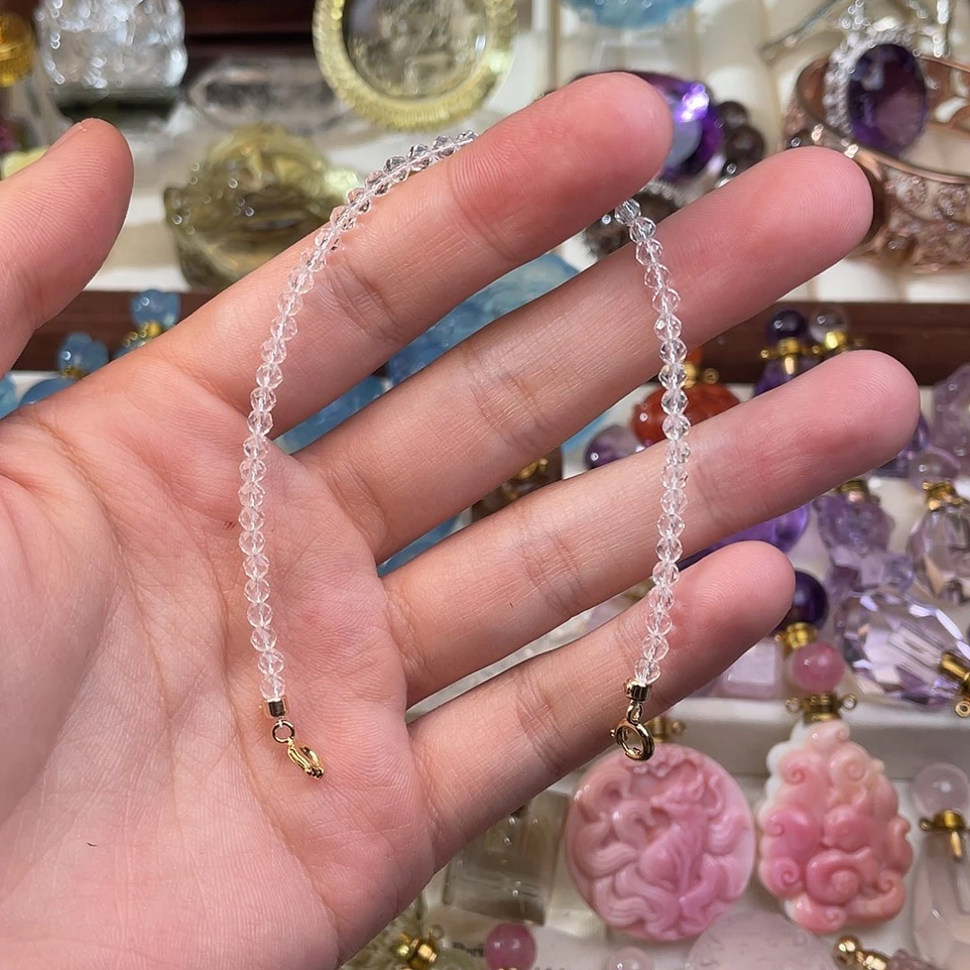 水晶颈饰未镶嵌天然水晶吊坠780