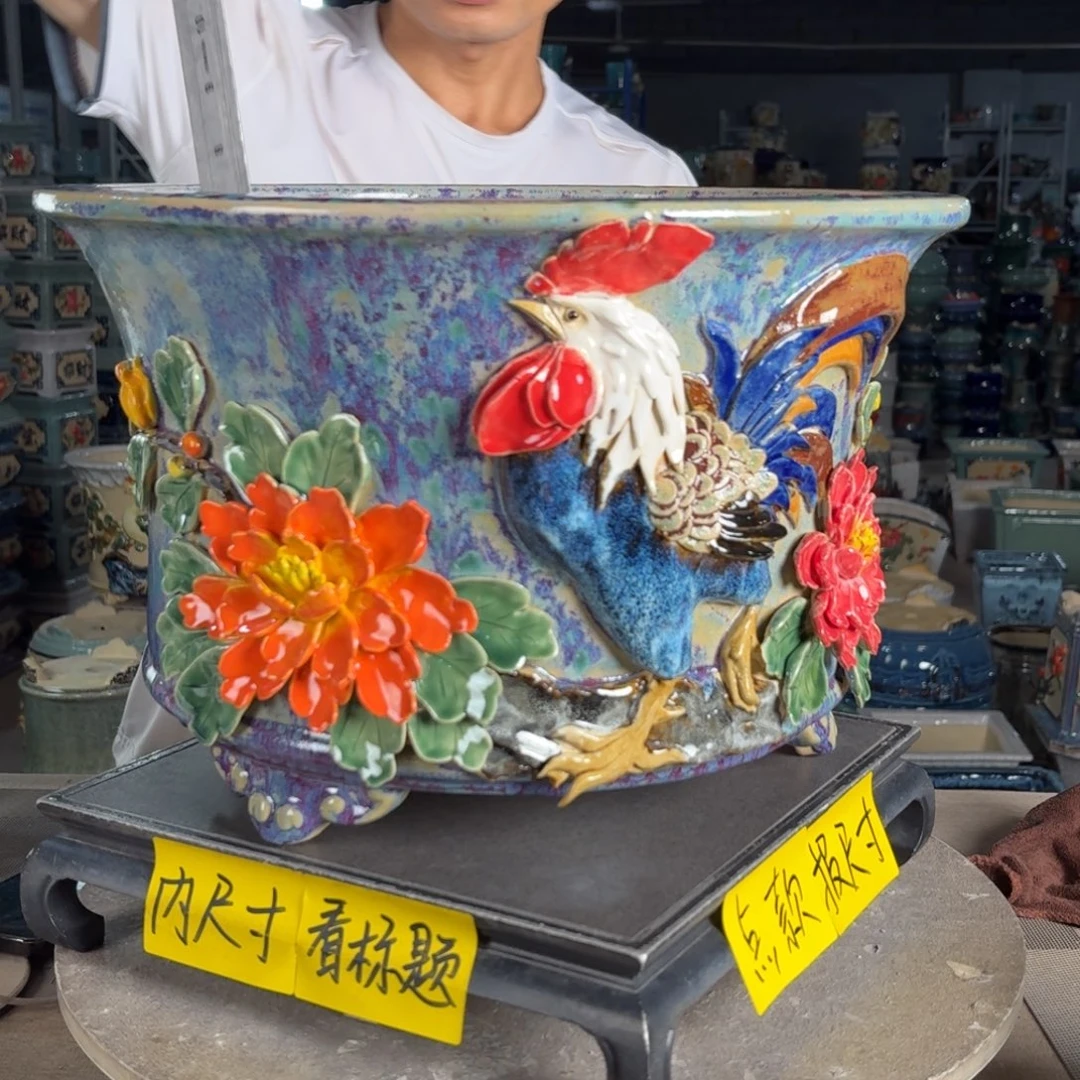一风堂石湾花盆 内35*22