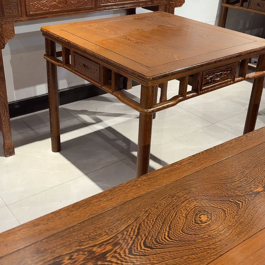 易***鹏成套家具鸡翅木类1.8神台➕90单桌➕68单桌