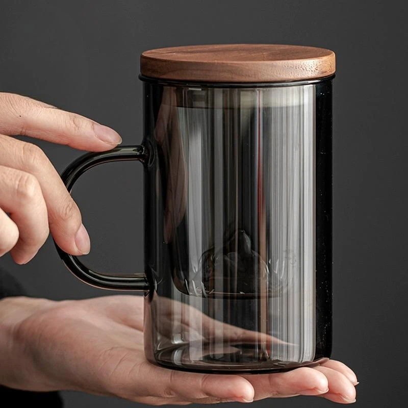 茶杯个人专用茶水分离泡茶观山杯男士办公室玻璃水杯高档喝茶杯子