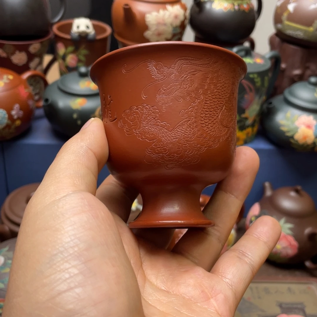 茶杯紫泥紫砂主人杯140cc