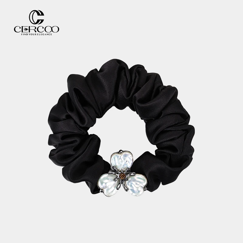 Cercoo/奢蔻庞贝印象珍珠花瓣爱心发圈小肠发圈简约发绳头绳韩系