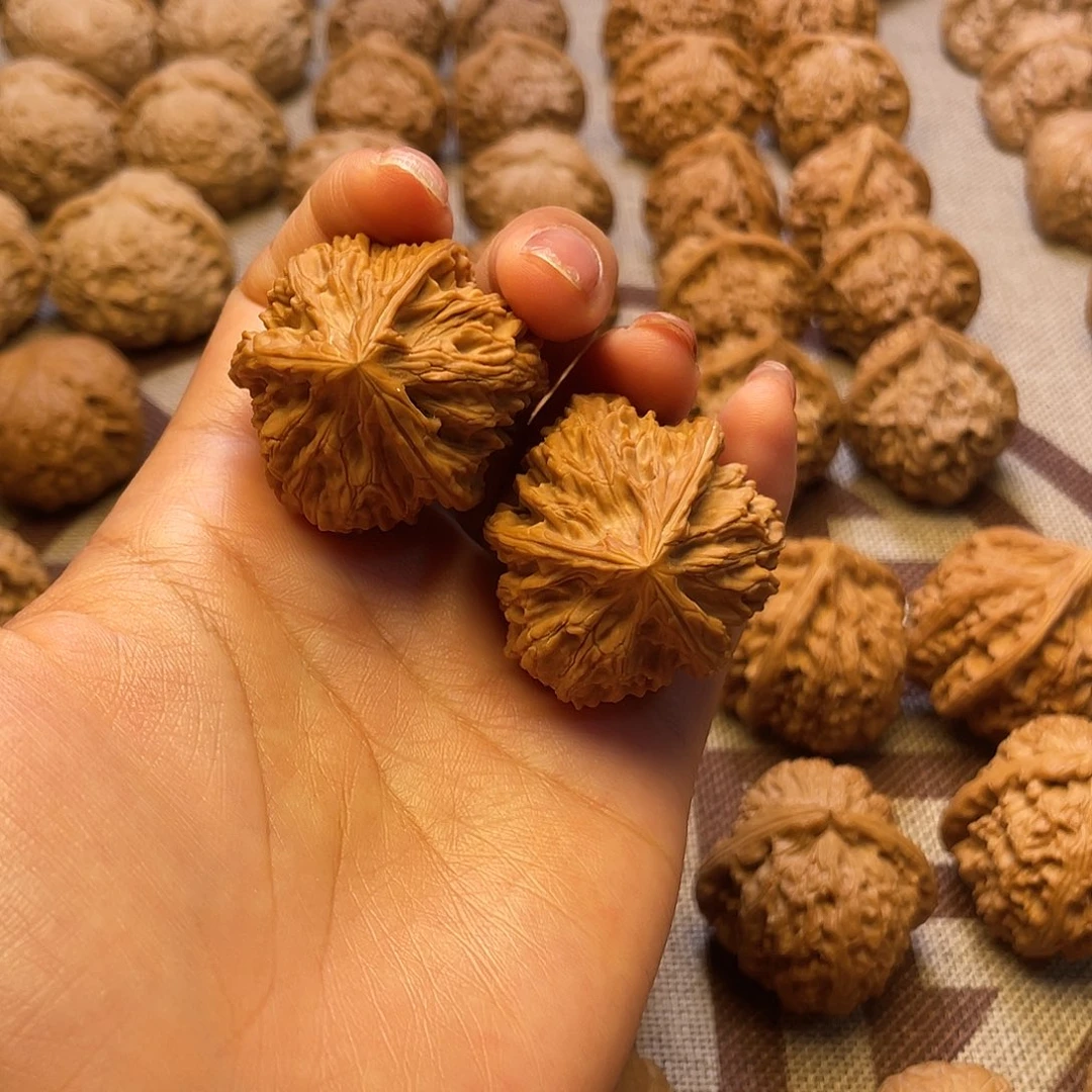 文玩核桃把件文山三棱