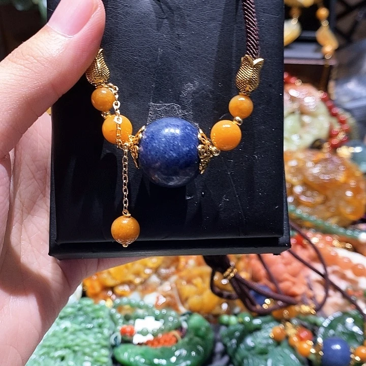 岫玉未镶嵌毛衣链