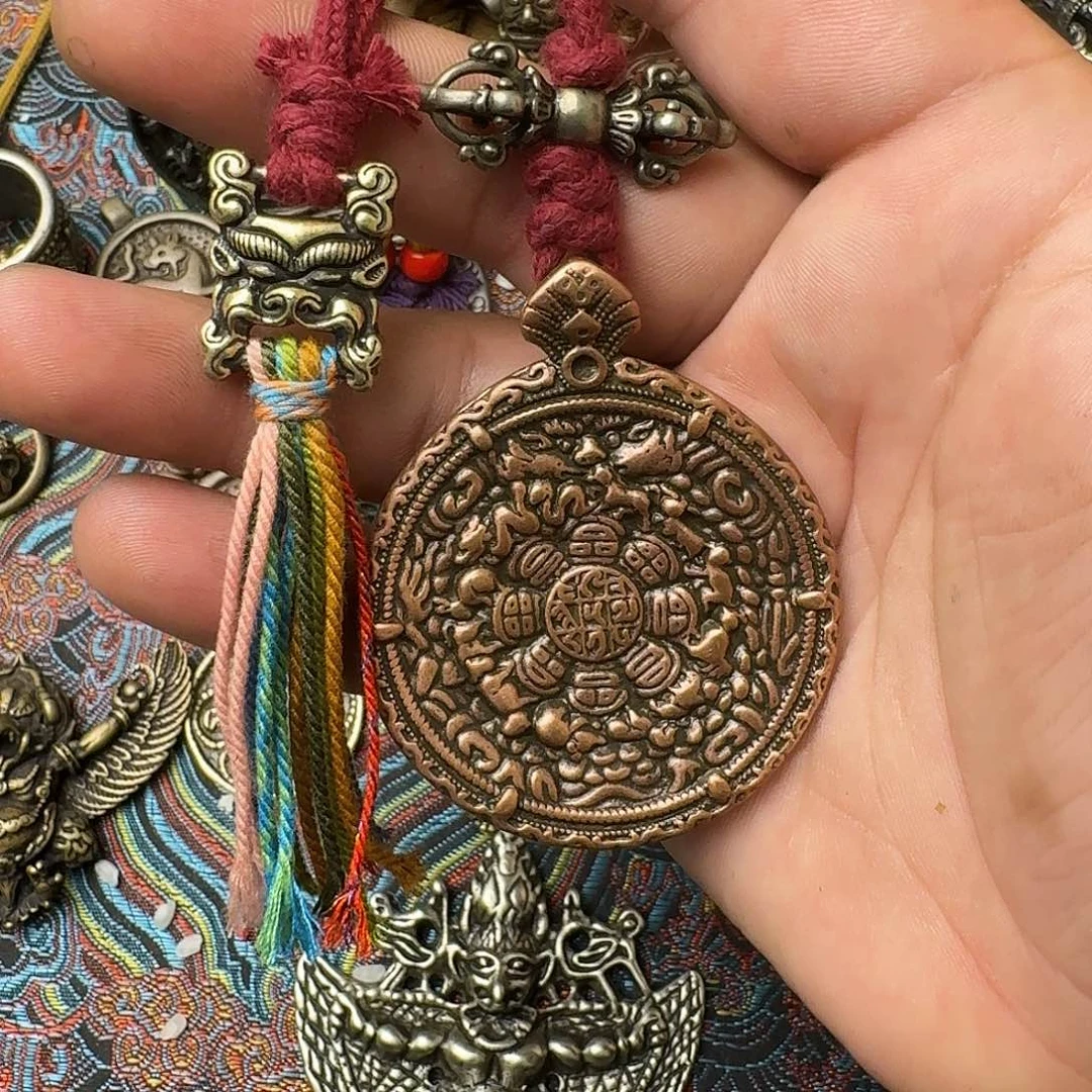 品***9藏式风格九宫八卦牌