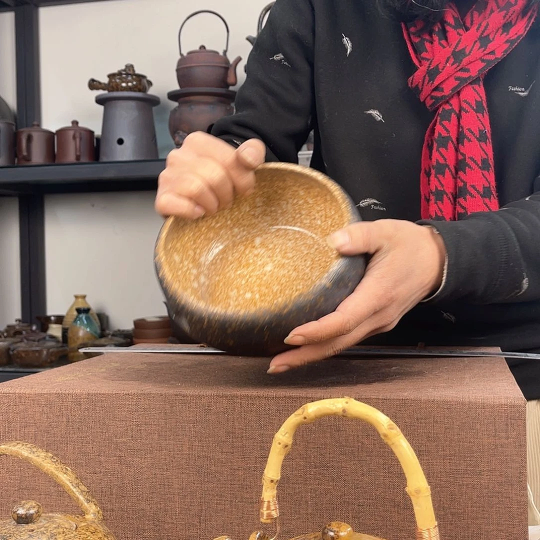 紫泥茶壶紫砂粗陶茶器