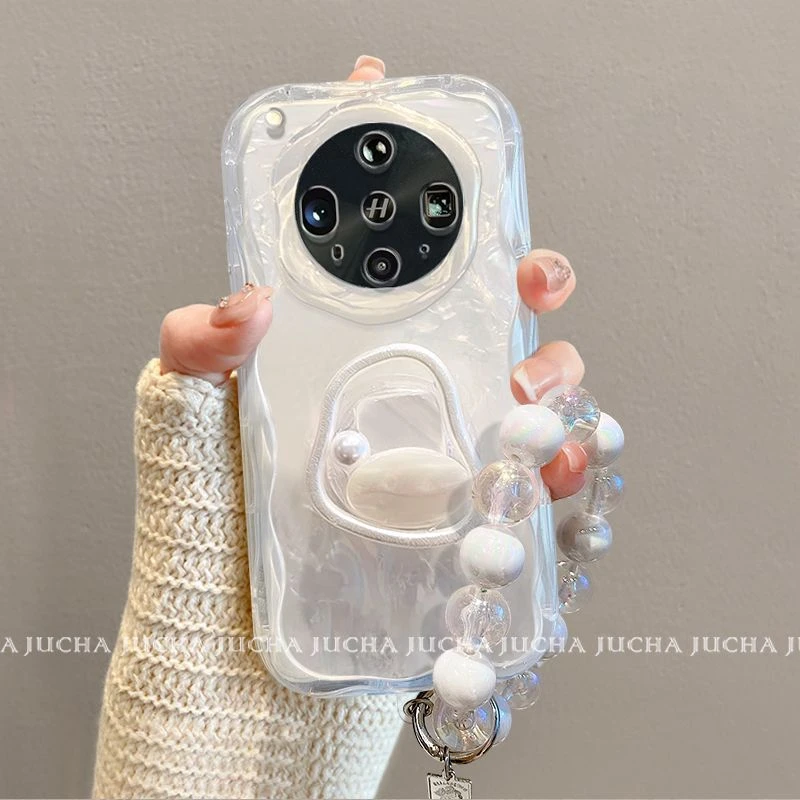 珍珠支架适用oppofindx8s手机壳简约荣耀300新款vivo女款OPPO小米
