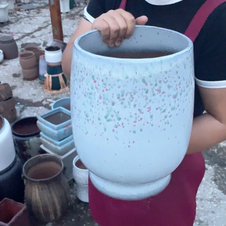 紫砂花盆口20高31正品正品