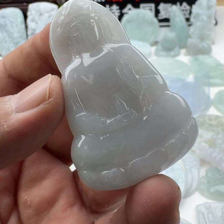 翡翠未镶嵌颈饰天然缅甸A货翡翠