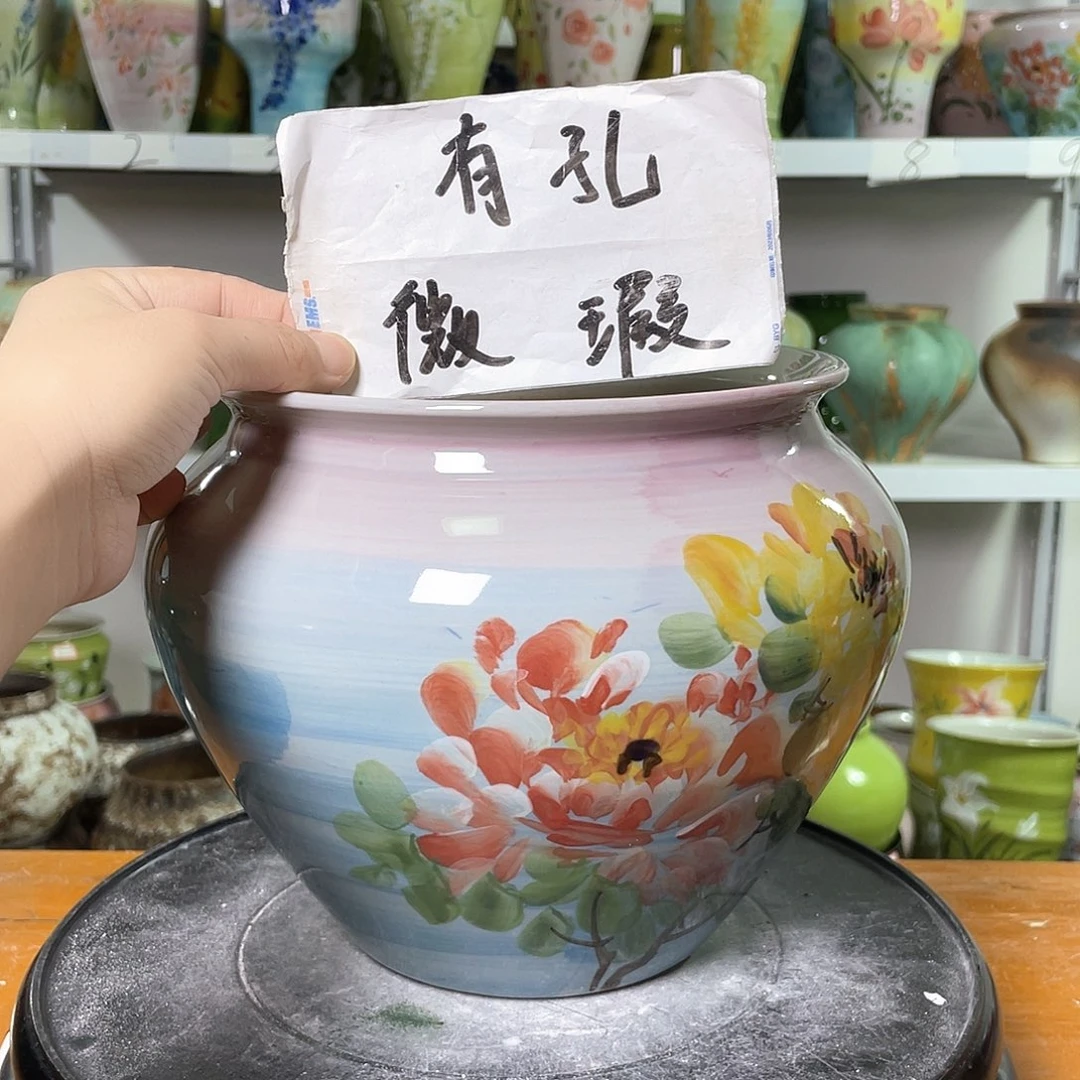 景德镇陶瓷花盆花器暇256
