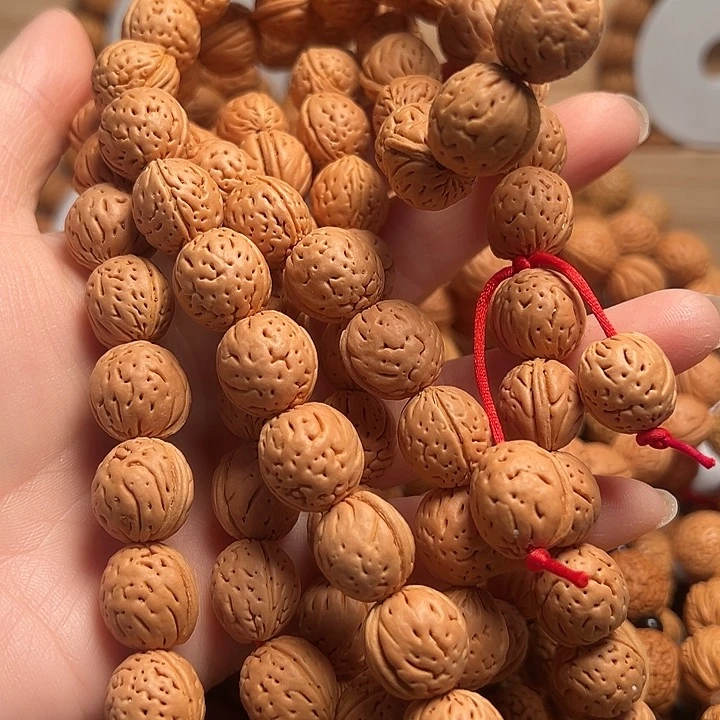 桃核吊坠桃核脖挂野生肌肉纹13尺108颗全品