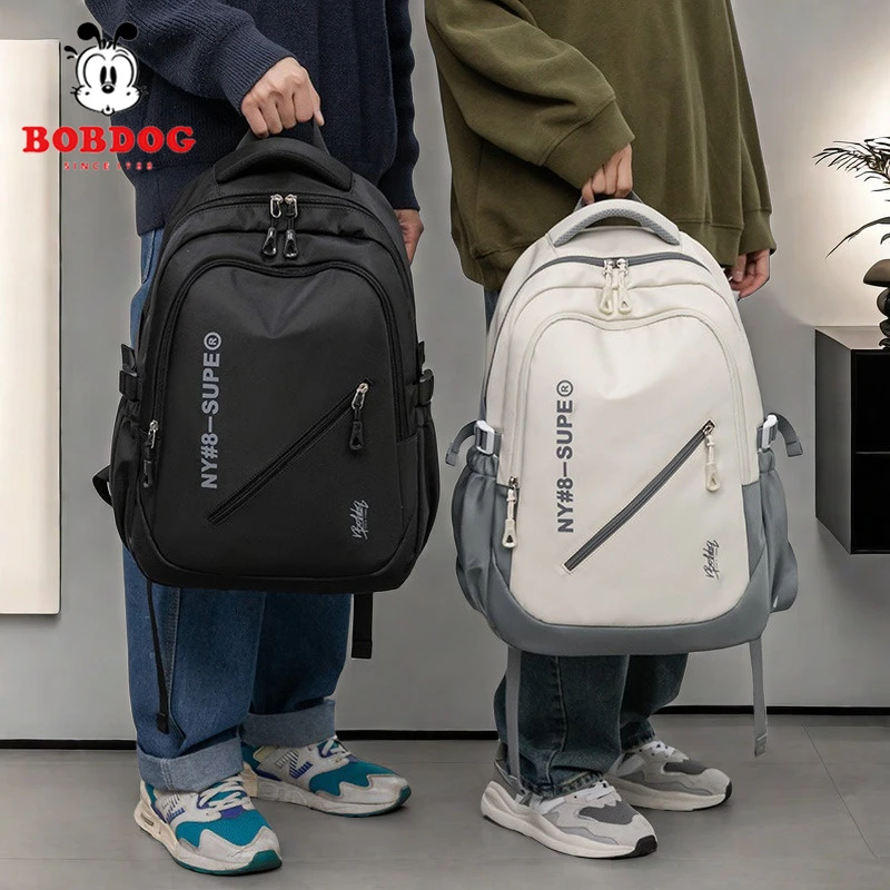 巴布豆男女孩书包45-6年级小学生初高中生书包减负护脊百搭防水包