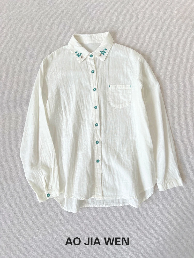 【小佳文定制】2075双层棉纱宝宝棉亚妈妈长袖衬衫