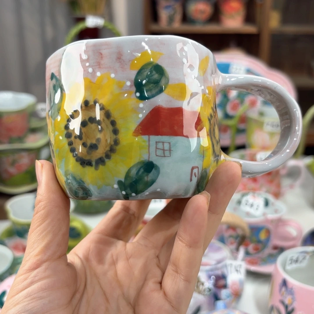景德镇手绘高温釉下彩陶瓷茶具