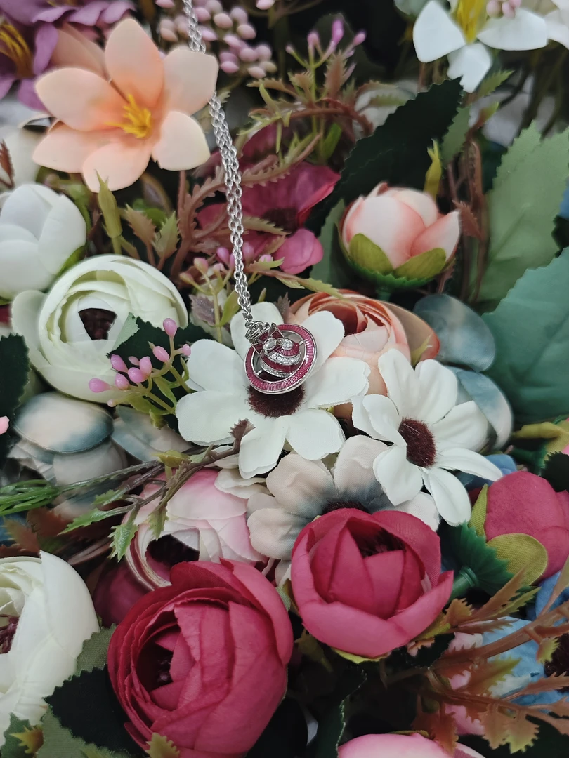 铜合金项链 流星时尚百搭项链【assita玫瑰红立体项链】September