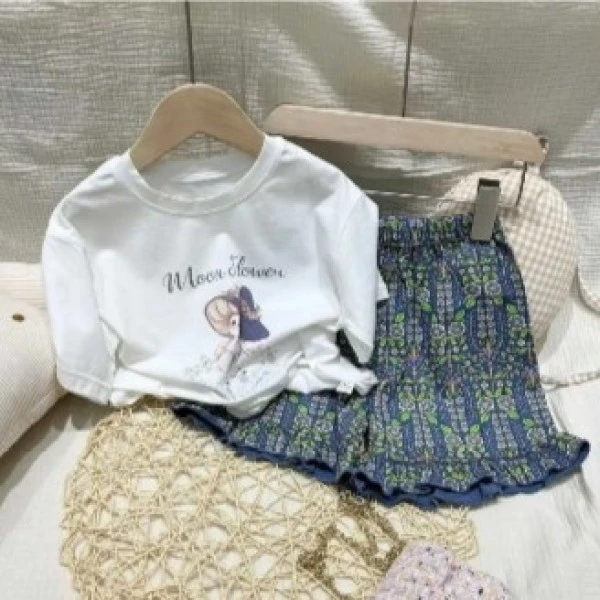 茜空调服七分儿童套装81424