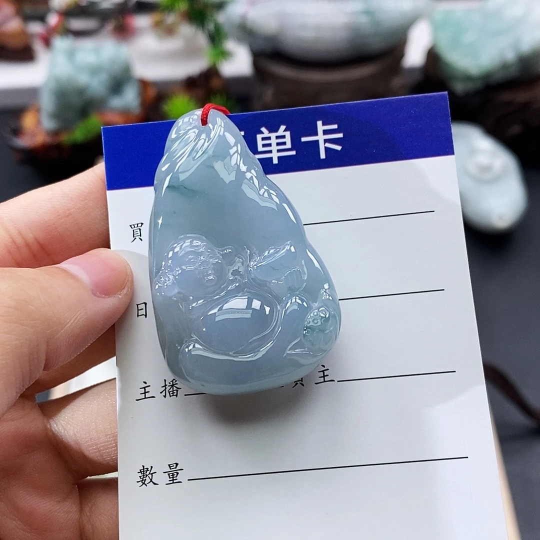 翡翠未镶嵌颈饰天*缅甸翡翠a货