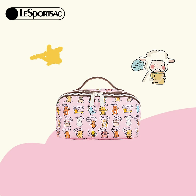 【商场同款】LeSportsac乐播诗小羊波德莱尔大容量收纳隔层化妆包