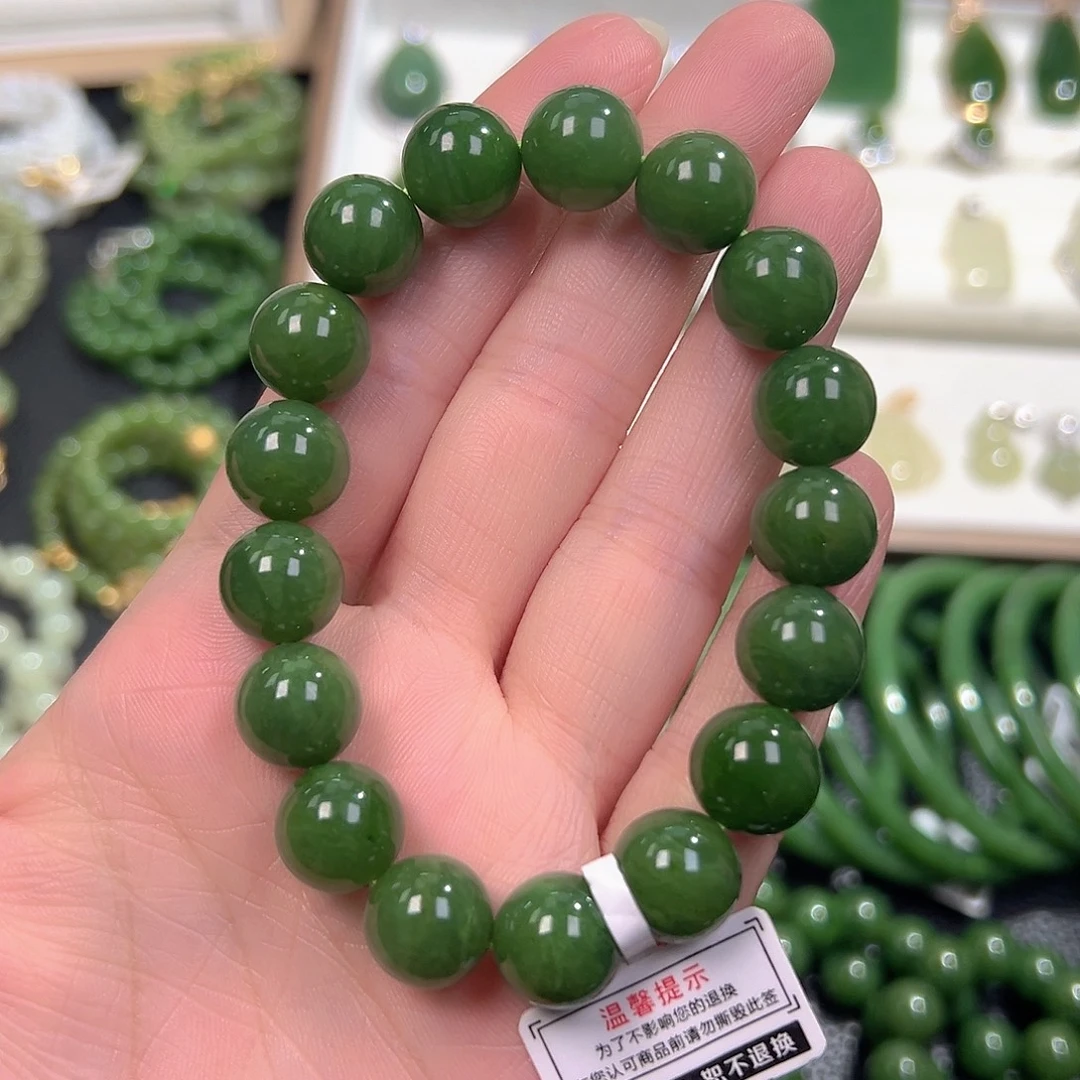 和田玉（碧玉）未镶嵌手链