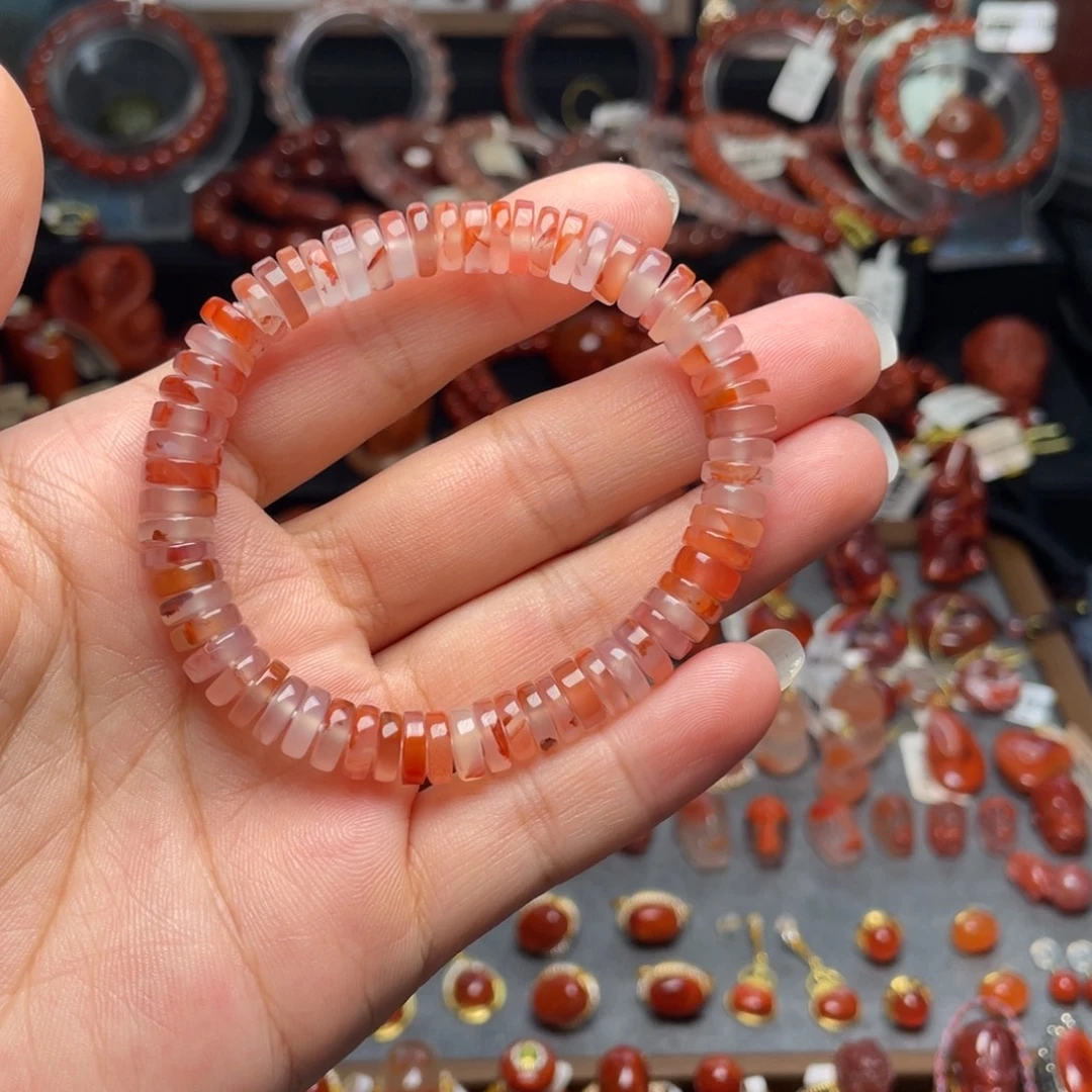 南红玛瑙未镶嵌8mm药片手串