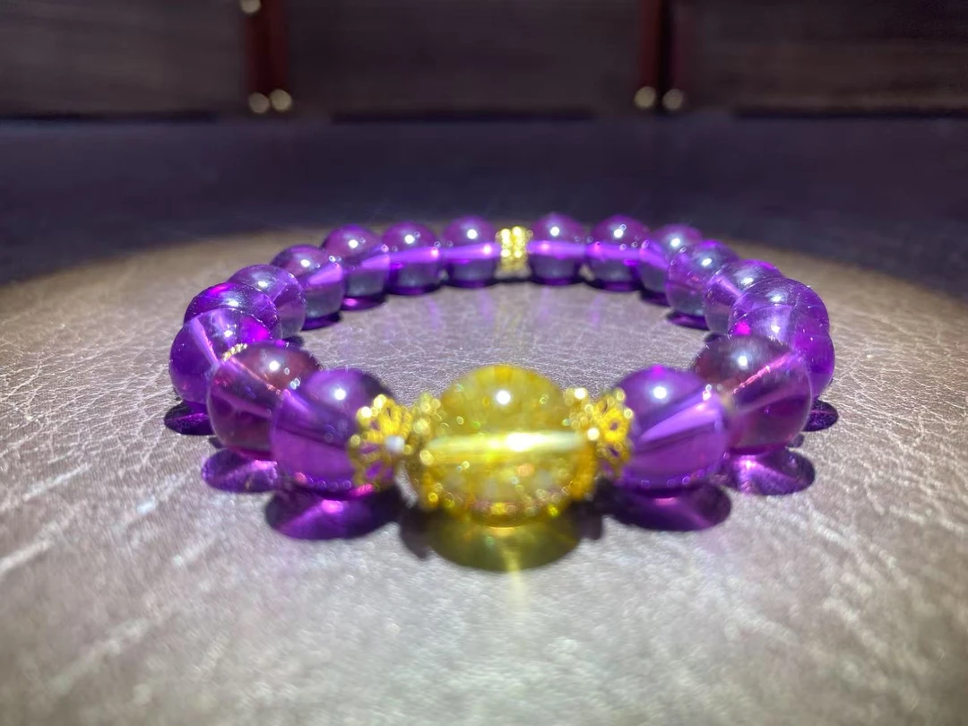 529紫水晶精品手串yw529（无礼盒）