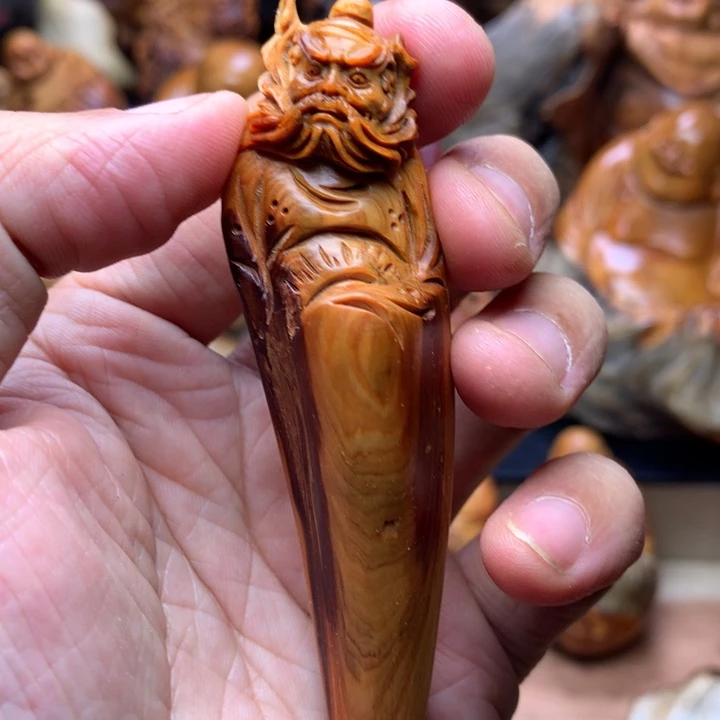 柏木（崖柏）崖柏陈化料手把件