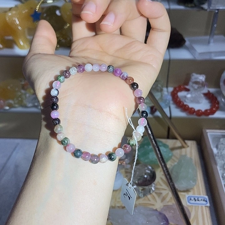 颈饰未镶嵌水晶天然西瓜碧 玺 5m+ 福利