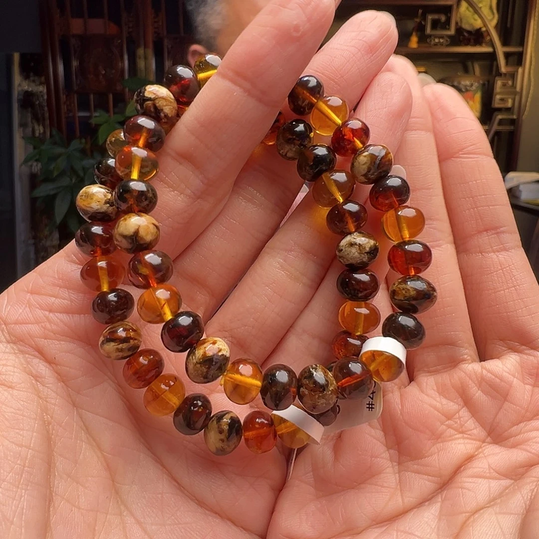 琥珀未镶嵌裸石抚顺琥珀10272八多样性发其一