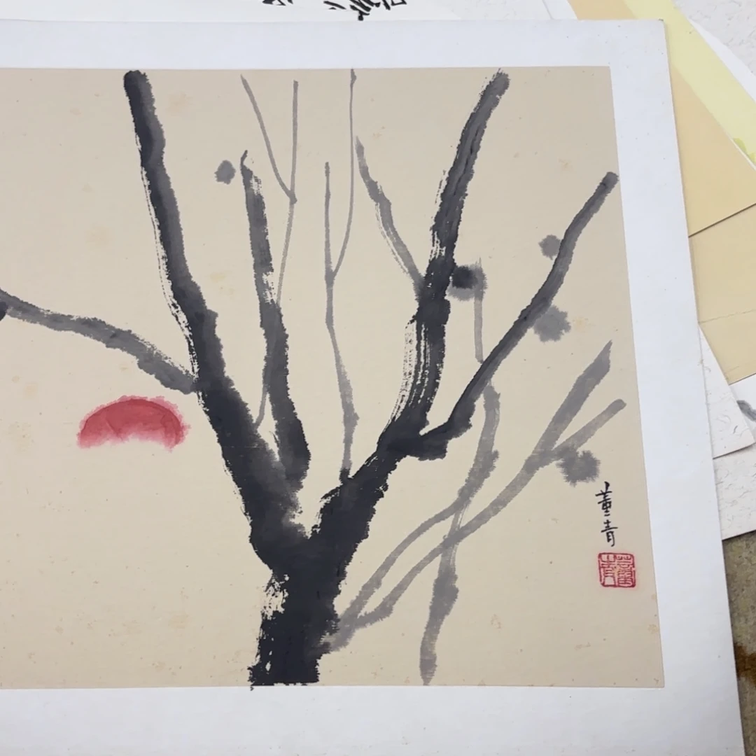 国画38-38卡纸作品艺