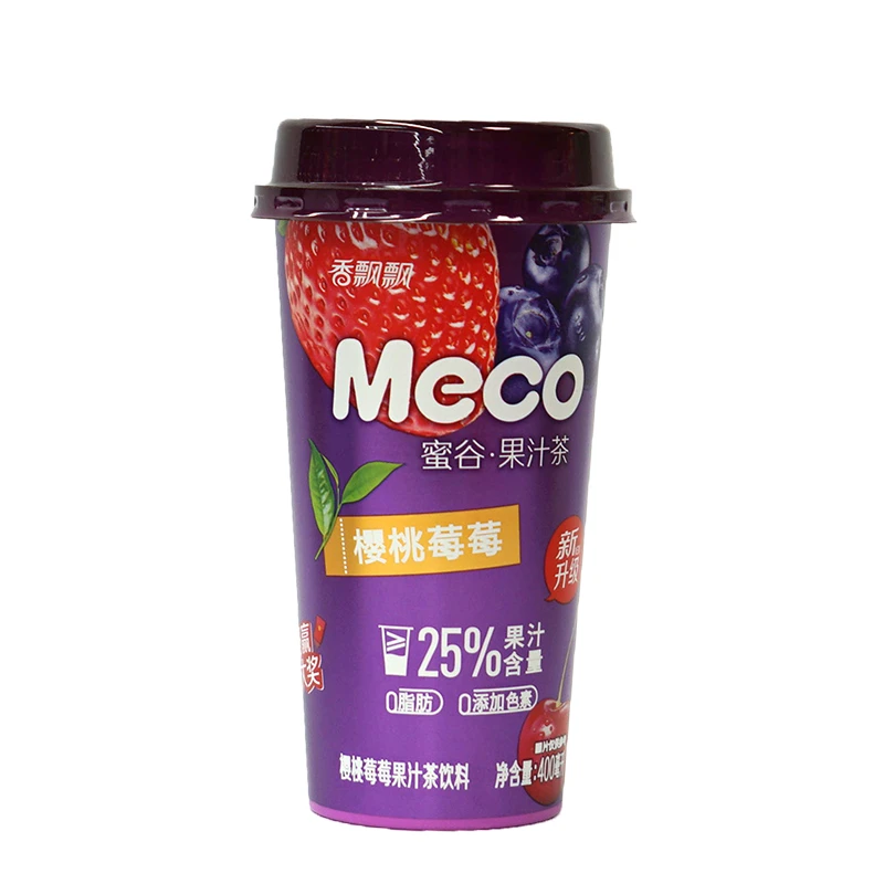 香飘飘果汁茶樱桃草莓400ml