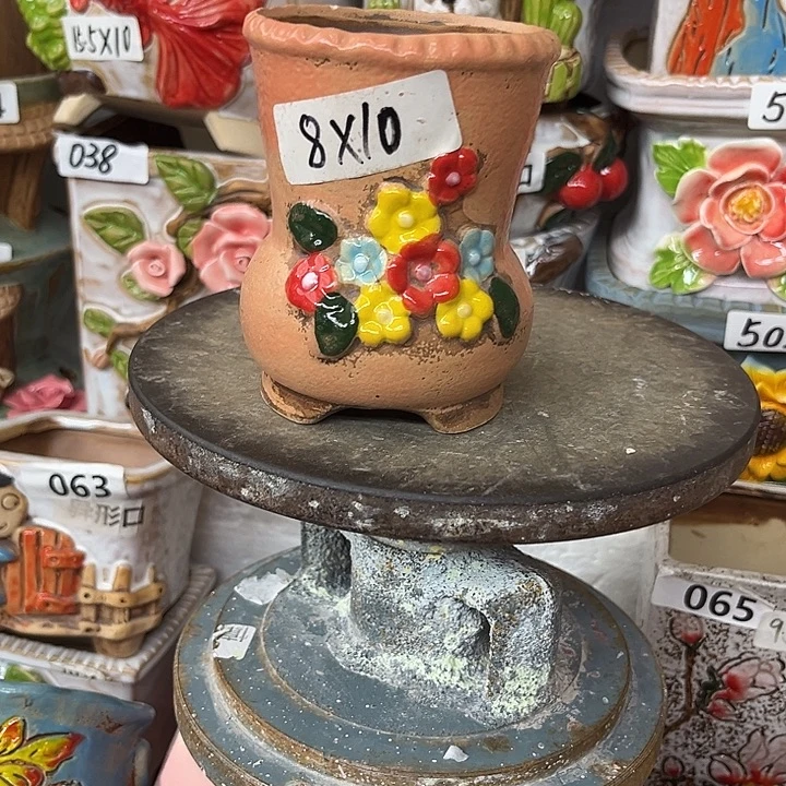 粗陶材质多肉花盆