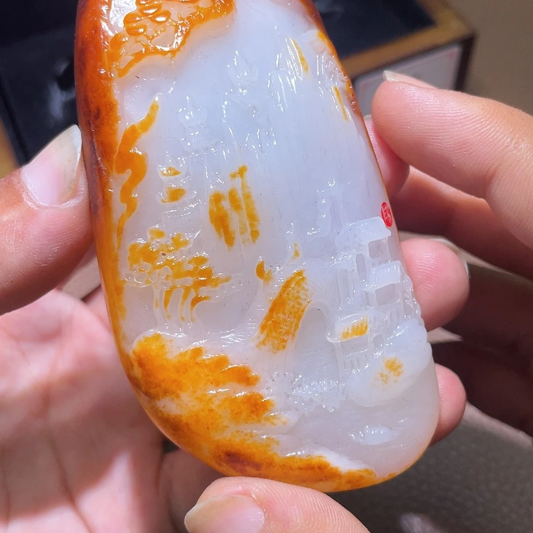 和田玉未镶嵌颈饰D1