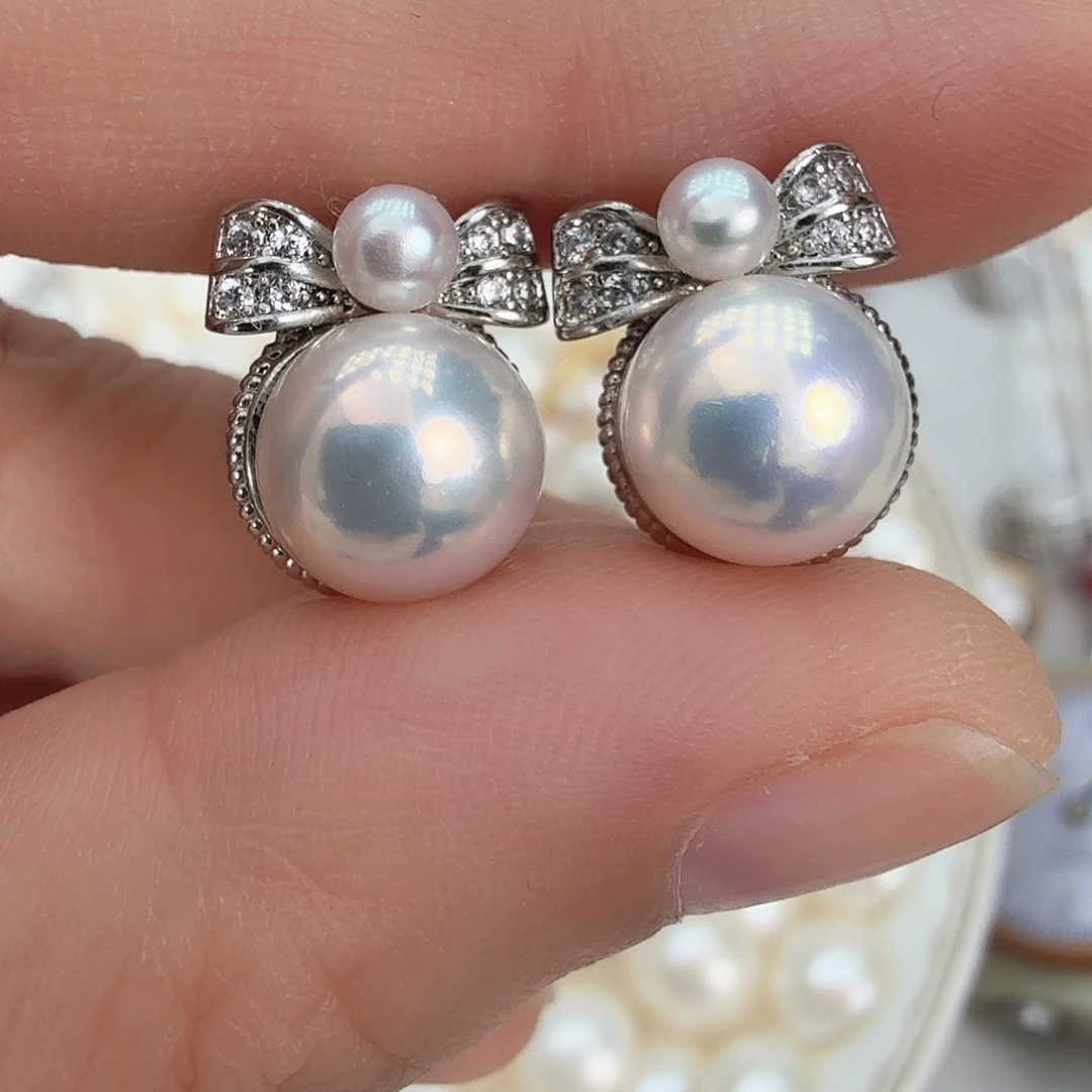 淡水珍珠耳饰未镶嵌