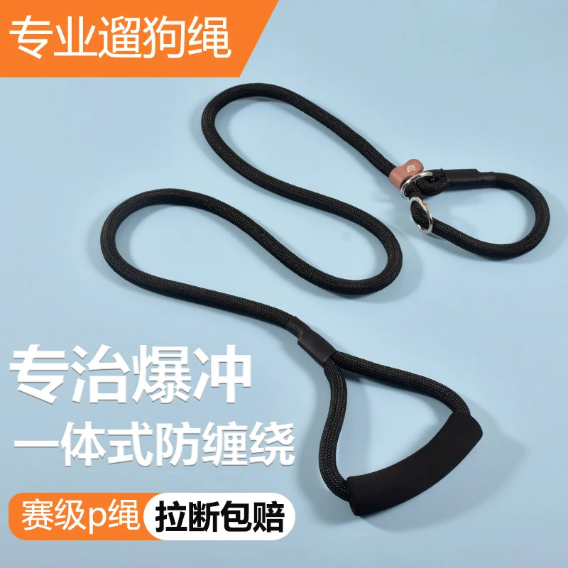 宠物狗牵引绳P链可伸缩遛狗训练小中大型犬狗绳子狗链子