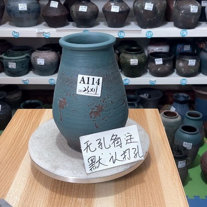 红陶手工制作工艺花盆