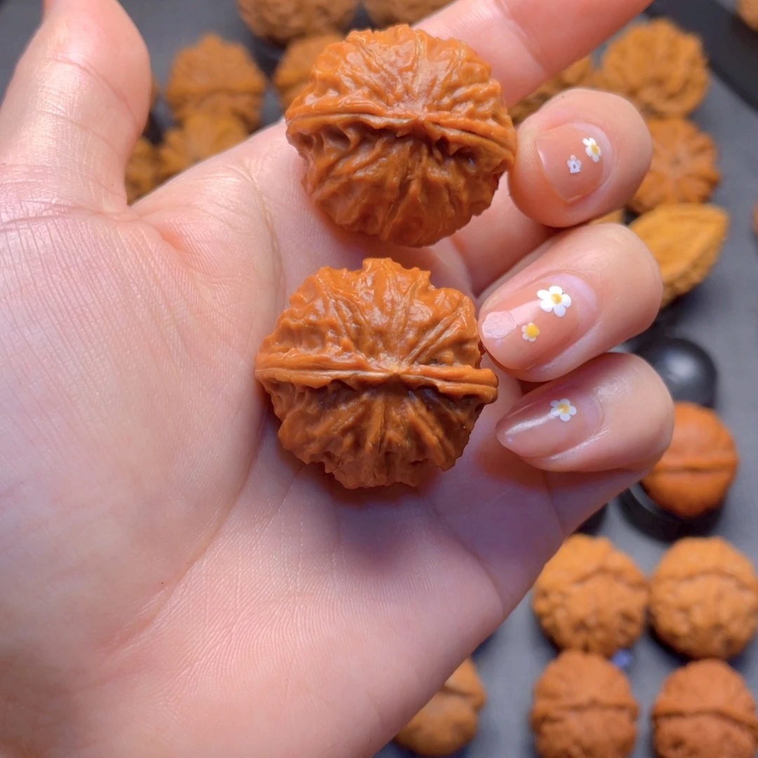 核桃文玩把件小磨盘