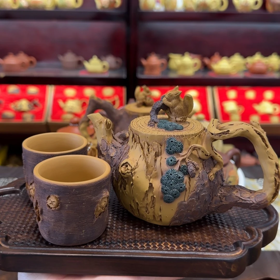 【闪购商品】清水泥茶壶枯木松庄壶