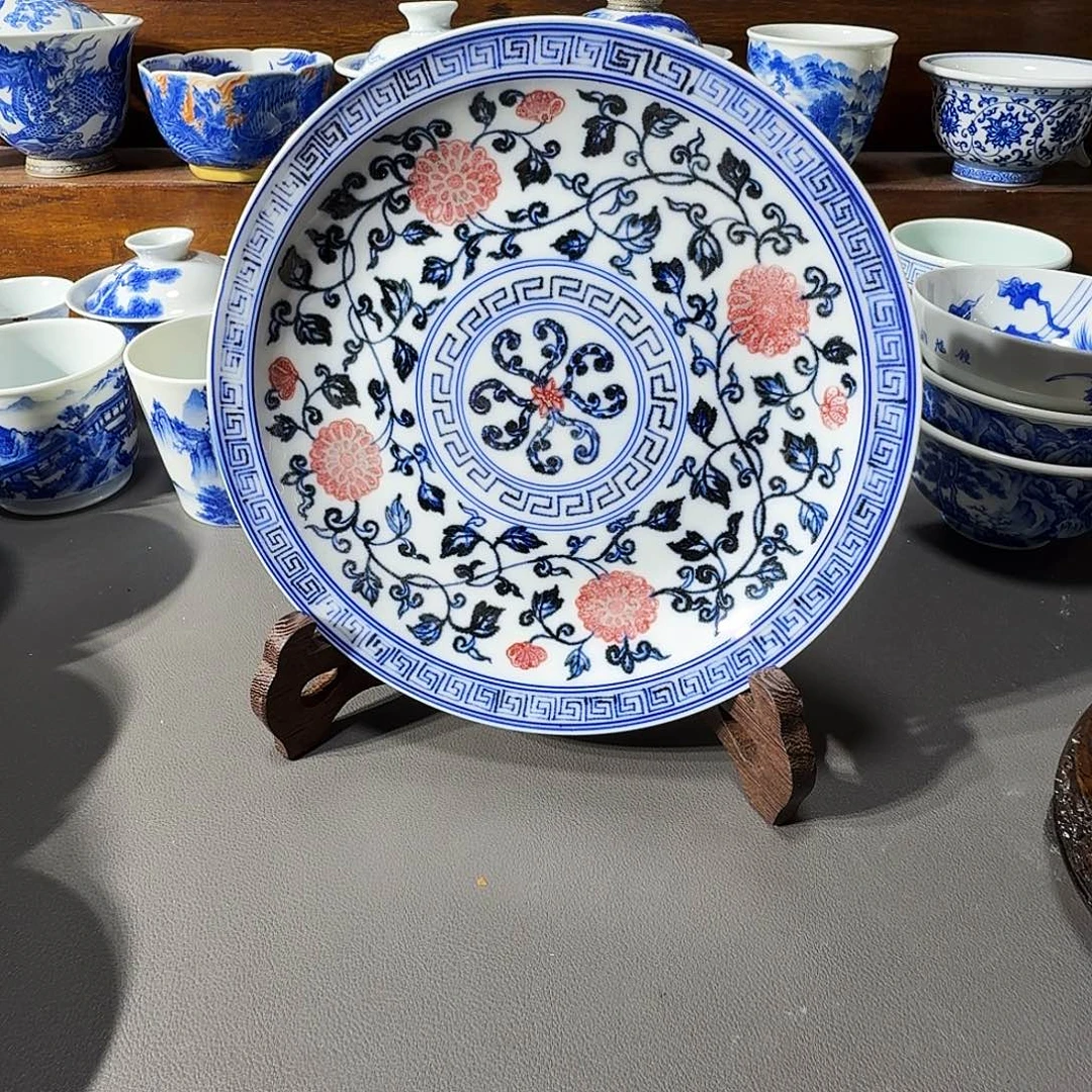 泥塑壶承手工手绘微瑕