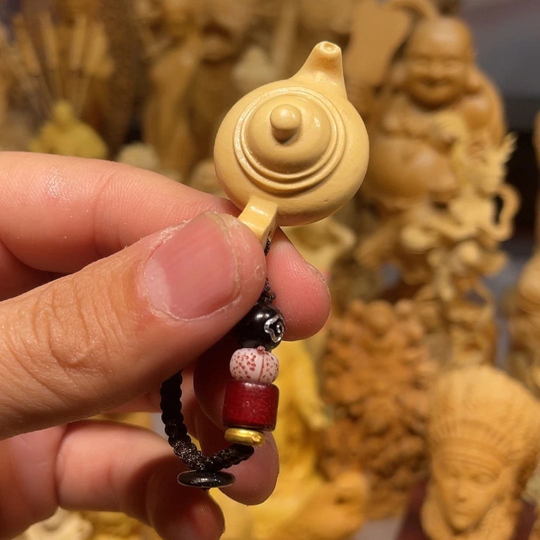 黄杨木小叶小号把把壶