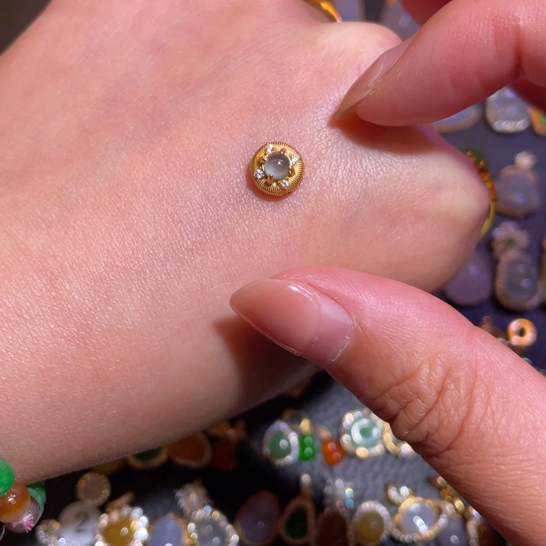 翡翠银S925镶嵌颈饰