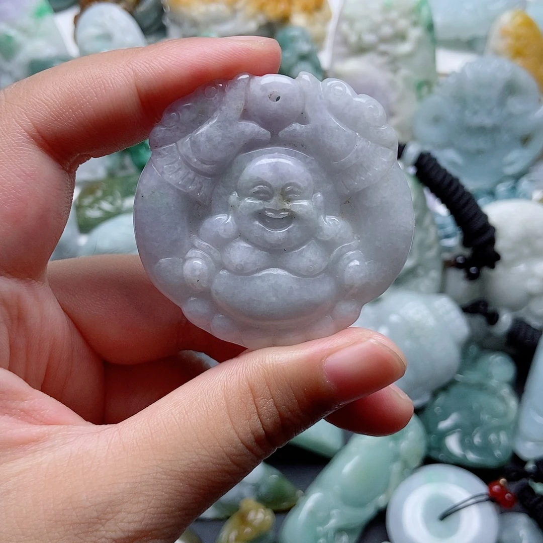翡翠未镶嵌吊坠(不含链)1