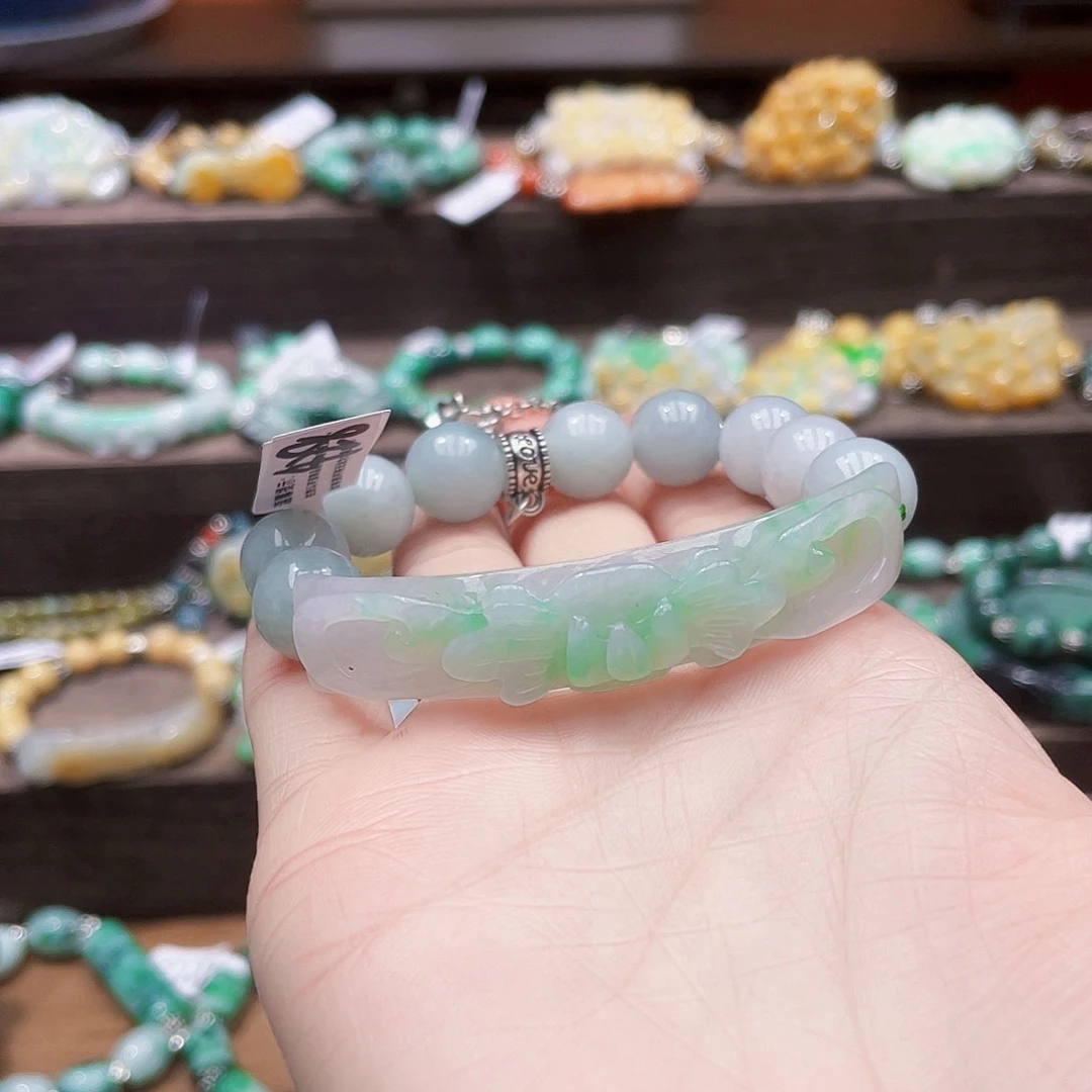 未镶嵌手链翡翠手***计饰品