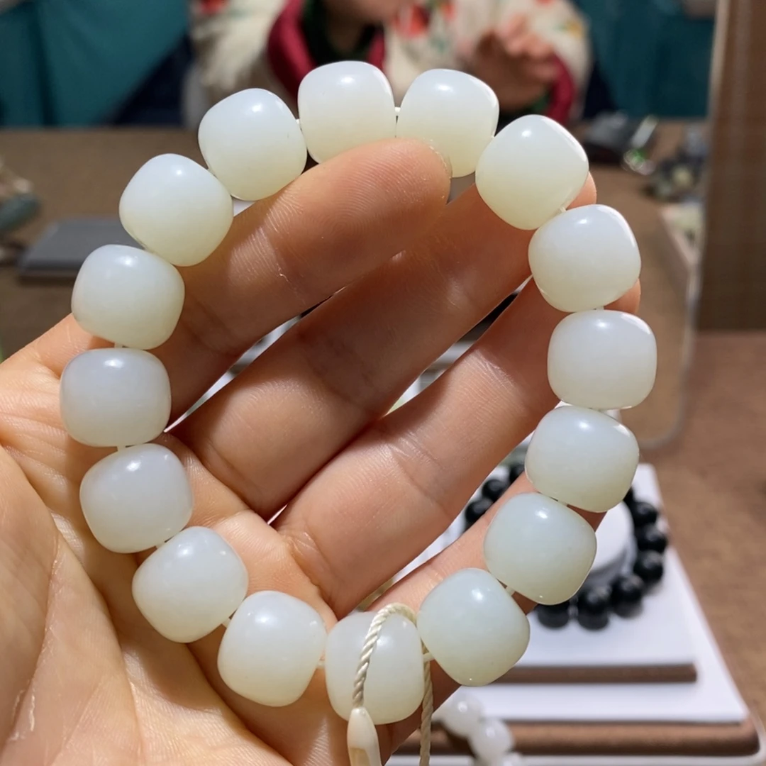 和田玉未镶嵌手链14